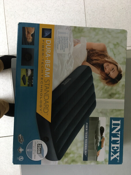 帐篷-垫子INTEX蓝色植绒单人充气床垫质量真的差吗,要注意哪些质量细节！
