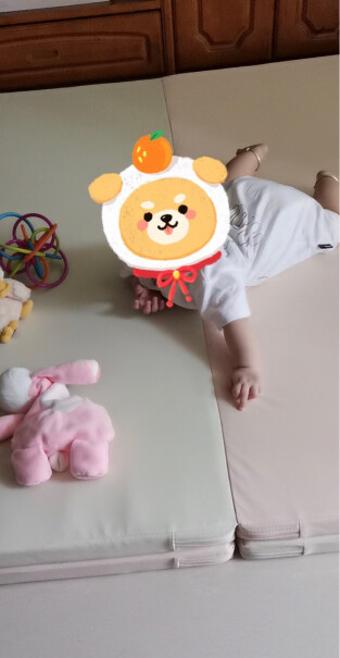 爬行垫-毯韩国Lunastory宝宝折叠爬行垫婴儿童客厅游戏家用加厚PE爬爬地垫灰色拼奶油色测评结果震惊你！最新款？