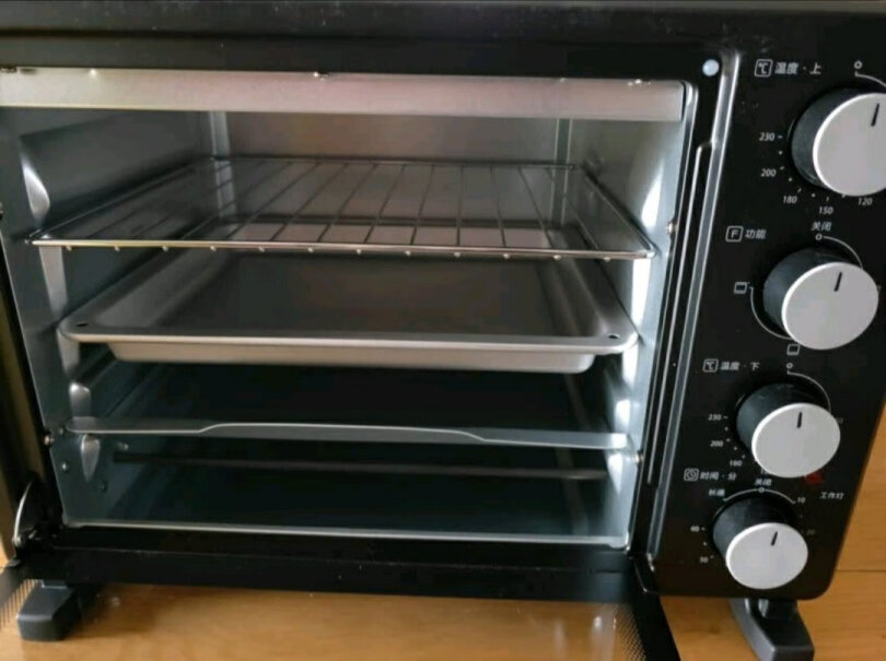 美的烤箱家用烘焙迷你小型电烤箱多功能台式蛋糕烤箱25L烤披萨用上下多少多呀？