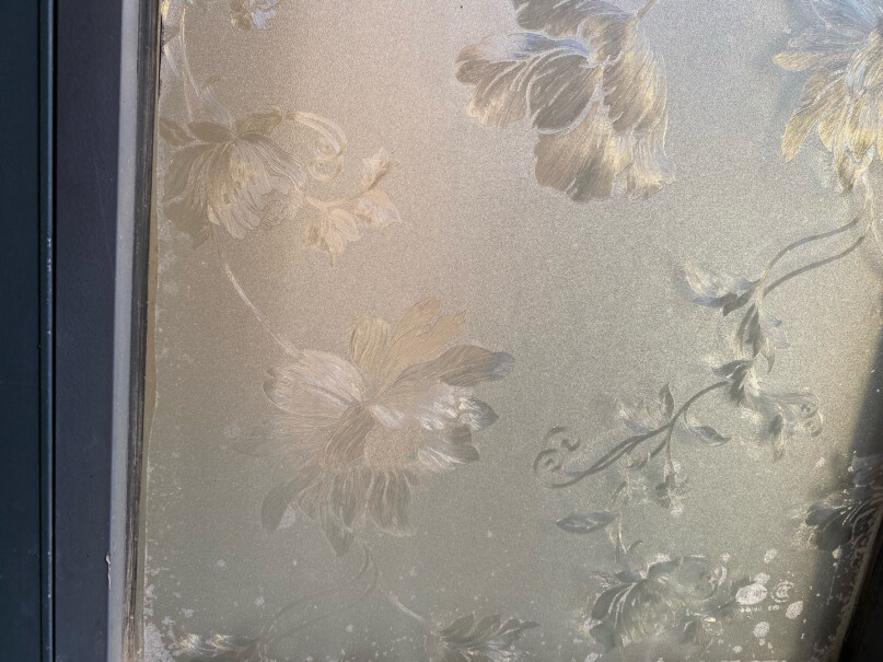 FOOJO印花磨砂玻璃贴透光不透明窗花玻璃贴卫生间隔断磨砂玻璃能贴吗？