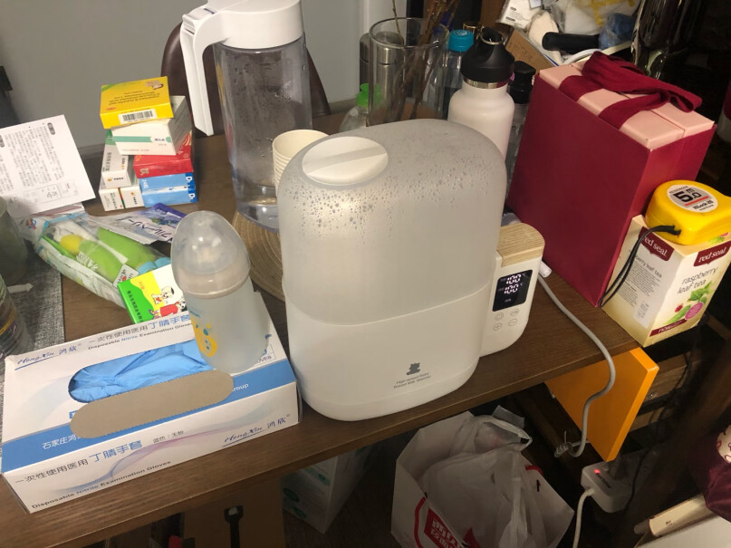 小白熊奶瓶消毒器带烘干器18.5L净水器的水过滤后放在温奶器里，温41度的水泡奶可以吗？