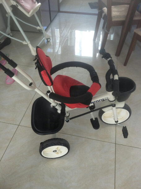乐卡儿童三轮车便携可折叠童车滑行平衡车三合一TINY后轮怎么安？
