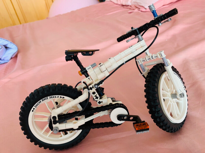 机器人积木科技拼装车模儿童玩具自行车摩托跑车越野车男孩礼物儿童单车质量靠谱吗,评测质量怎么样！