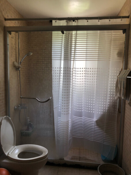 美居客浴帘请问我家的浴室是1.83米长高2米可以用吗？