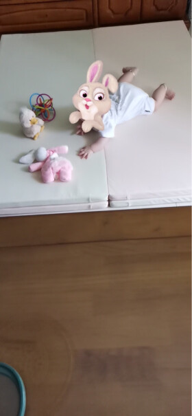 爬行垫-毯韩国Lunastory宝宝折叠爬行垫婴儿童客厅游戏家用加厚PE爬爬地垫灰色拼奶油色测评结果震惊你！最新款？