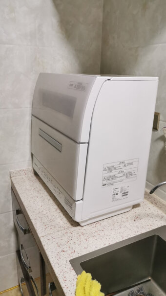 松下洗碗机家用台式全自动洗涤剂免费安装亲们，洗碗机门打开多高？