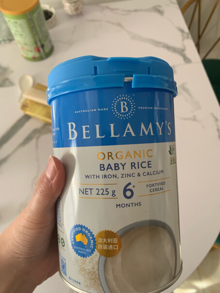 贝拉米Bellamy's你好，5个月的宝宝可以吃这款原味的米粉吗？