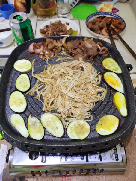 野餐用品脉鲜韩国进口卡式炉烤盘麦饭石烤肉盘优缺点测评,评测性价比高吗？