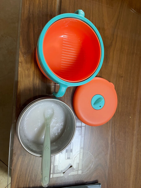 皇宠宝宝注水保温碗儿童餐具套装辅食碗可以进消毒锅消毒吗？