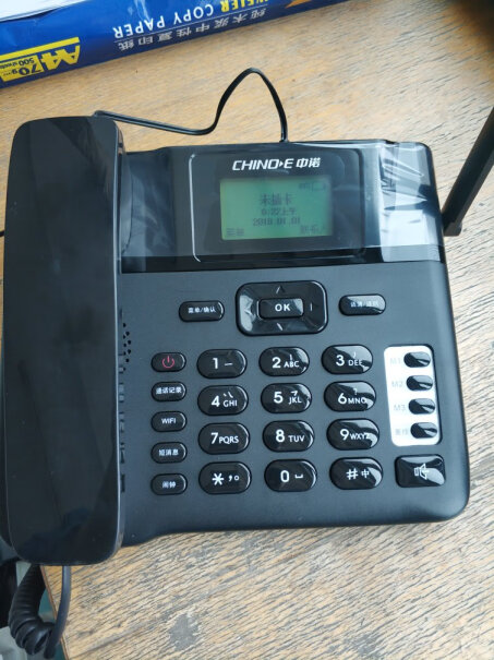 中诺无线固话我的联通11位数手机卡（4G）能插在该型号电话机上用吗？