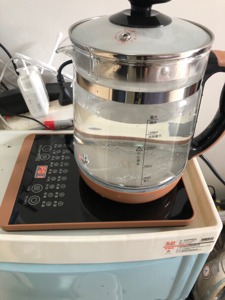 康佳养生壶煮茶器按功能键，想选择烧水，但感觉选不到烧水，直接从糖水跳到花茶了，
