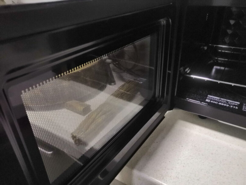 美的变频微波炉光波烧烤电烤箱一体机门把手好清洁吗？
