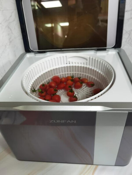 德国尊梵果蔬清洗机洗菜机家用多功能全自动杀菌去农药食材净化机是加自来水清洗吗？