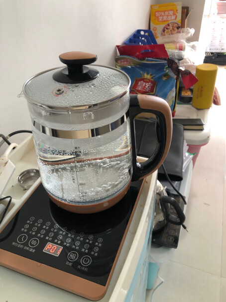 康佳养生壶煮茶器壶里面的温控探头，以及底部的不锈钢周边，有胶圈吗？