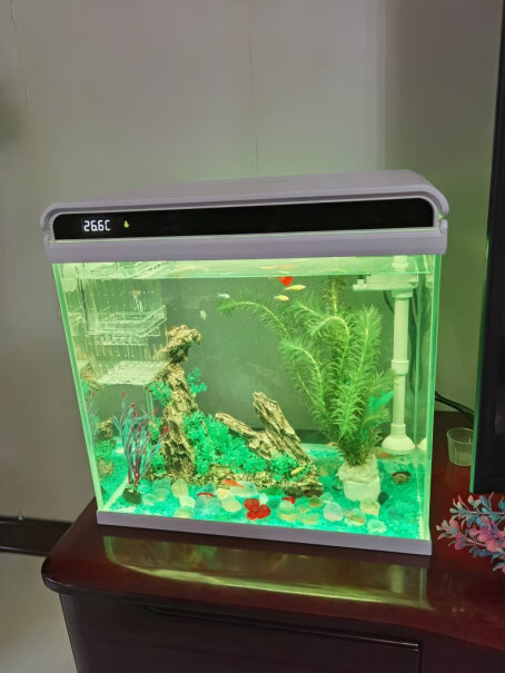 鱼缸-水族箱森森鱼缸水族箱鱼缸灯增氧水泵造景超白玻璃金鱼缸评测怎么样！怎么样？
