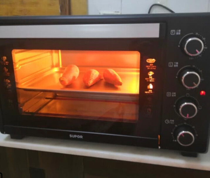 苏泊尔家用多功能电烤箱定时控温可以加热菜嘛？