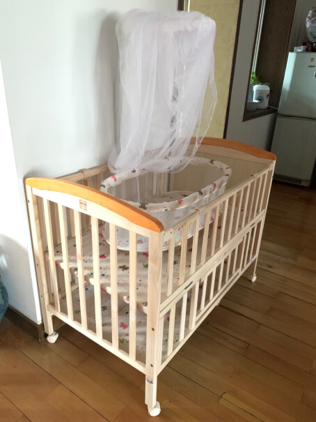 gb好孩子婴儿床垫请问哪位有孩子多功能环保实木摇篮婴儿床MC306-J311可加长的，宝宝可用到6岁的？多谢了！