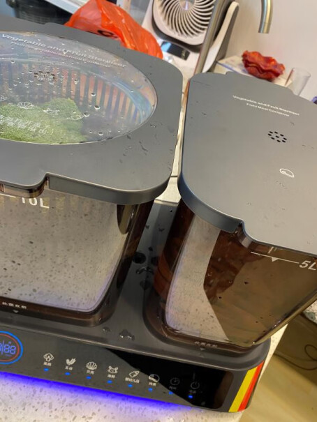 德国洗菜机家用多功能全自动杀菌去农残果蔬清洗机食材净化机是可以转动清洗的是吗？