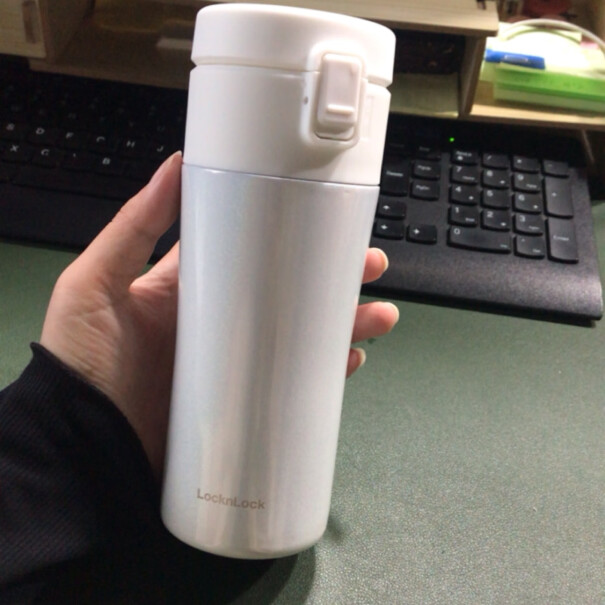 乐扣乐扣乐扣乐扣locknlock鎏金弹跳保温杯男保温杯女水杯子评测质量