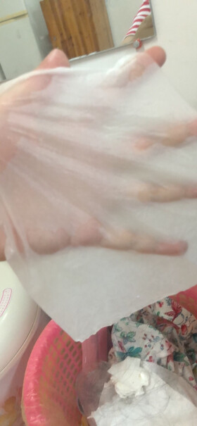 unifree婴儿纸巾乳霜纸抽纸三层120抽*5包这3d的口罩结实吗看着挺薄啊？