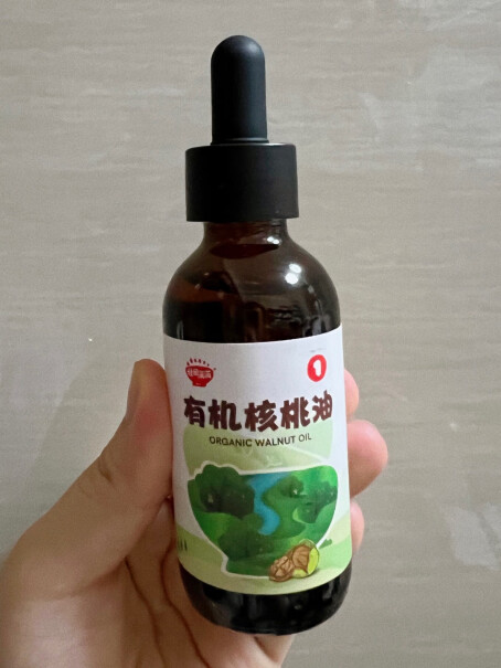 有机核桃油124ml-2瓶装滴管设计核桃油可以热炒吗？