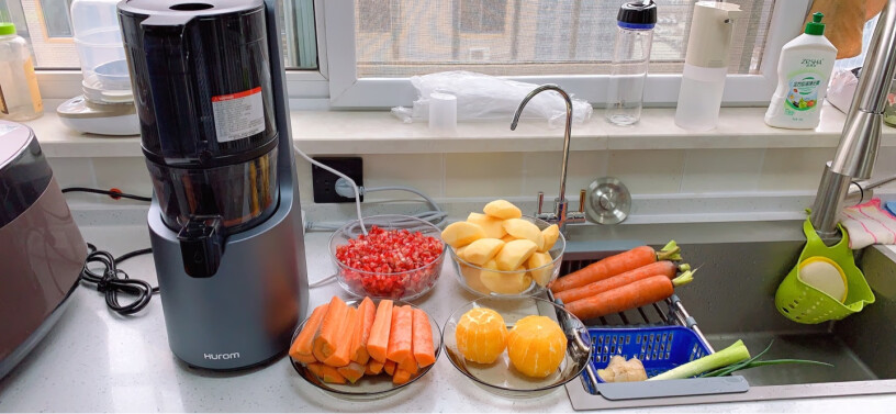 惠人原汁机新升级创新无网韩国进口多功能大口径家用低速榨汁机可以打红萝卜汁吗？