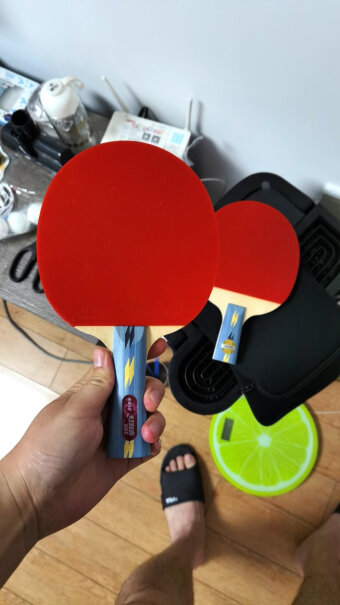 乒乓球拍红双喜家庭娱乐健身入门套装两拍一球乒乓球拍I型套拍哪个更合适,最真实的图文评测分享！