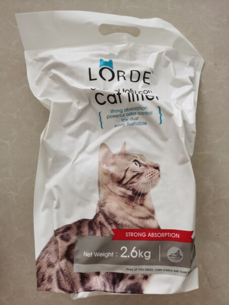 猫砂LORDE里兜纯豆腐砂除尘款猫砂豆腐猫砂除味低尘可冲厕所2.6kg×6袋好不好,只选对的不选贵的？