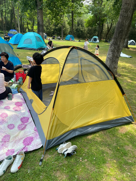 牧高笛防大风防暴雨铝杆三季三人双层帐野外野营帐篷请问，我卖防朝要多大尺寸合适。