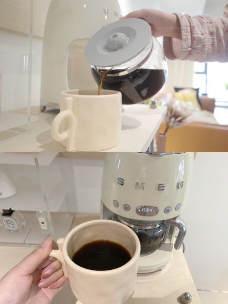 咖啡机SMEG斯麦格意大利复古美式咖啡机家用使用良心测评分享,良心点评配置区别？
