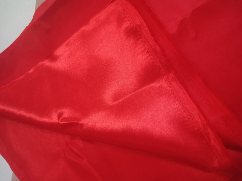 佳妍红布料喜事红布结婚大红色布料佛布中国风面料抓周红绸布有2.5米长，0.3米宽，有吗？