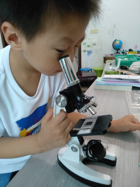 虎阁儿童学生显微镜套装显微镜多少倍啊？
