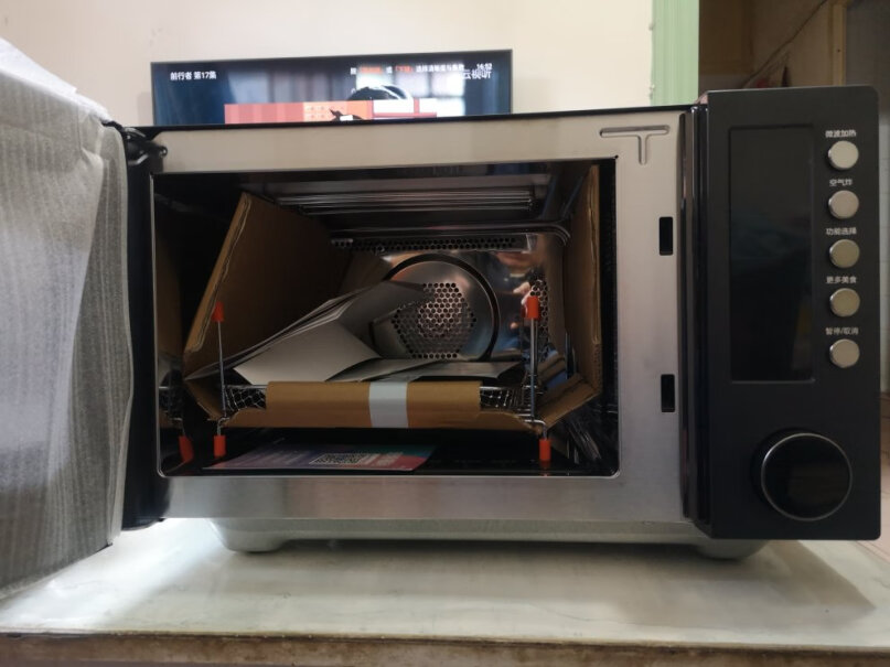 美的变频家用微波炉光波烧烤炉微波炉一体机烧烤模式可以用不锈钢吗？