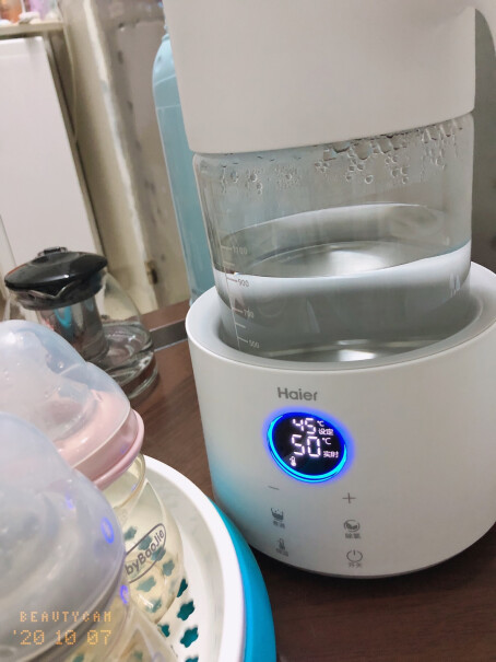 海尔Haier奶瓶消毒烘干器HEPA过滤棉HYG-P01选择自动模式是会自动关电吗？