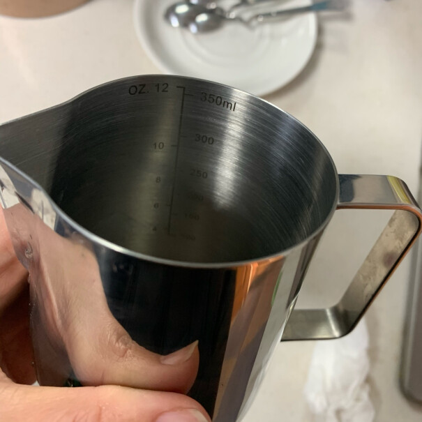 咖啡具套装焙印304不锈钢咖啡机拉花杯质量好吗,功能介绍？