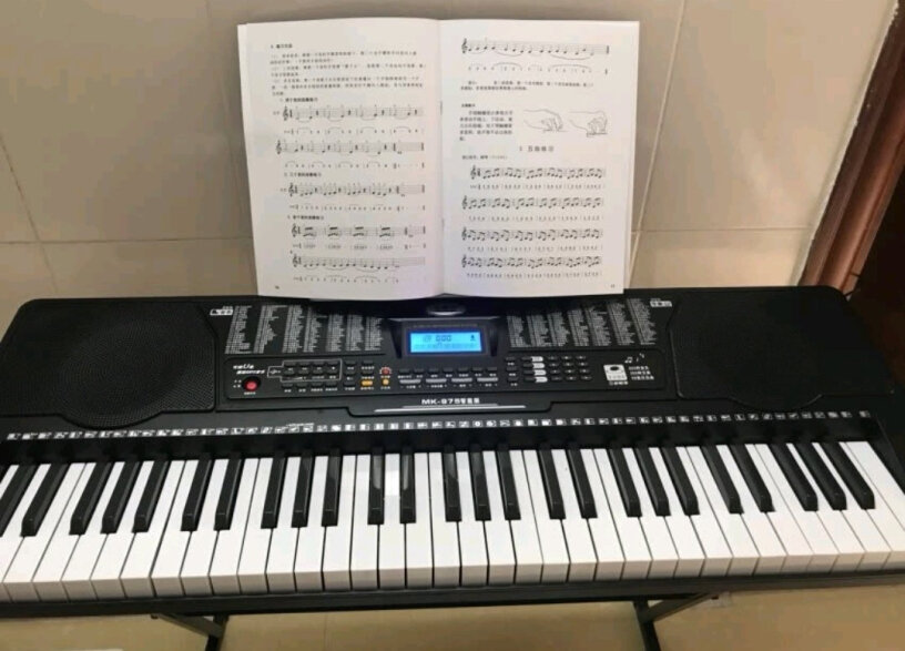 美科MK-97561键钢琴键多功能智能电子琴儿童初学乐器如果不用琴架直接放桌上好不好弹？