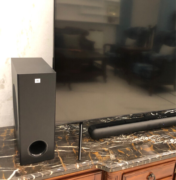JBL KTV350 音箱套装 家用 soundbar是蓝牙连接吗？