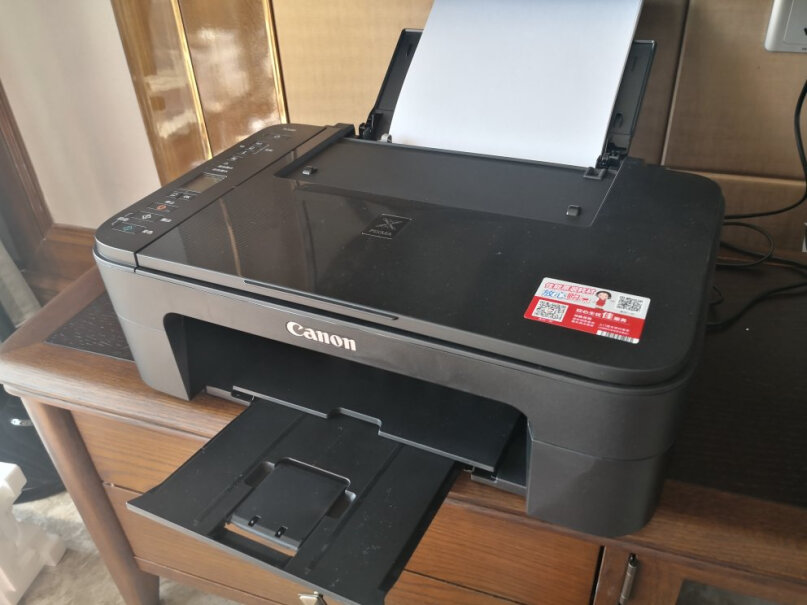 佳能TS3380打印机家用彩色照片喷墨连供无线办公小型复印机扫描一体机a4手机墨仓式怎么换墨水？