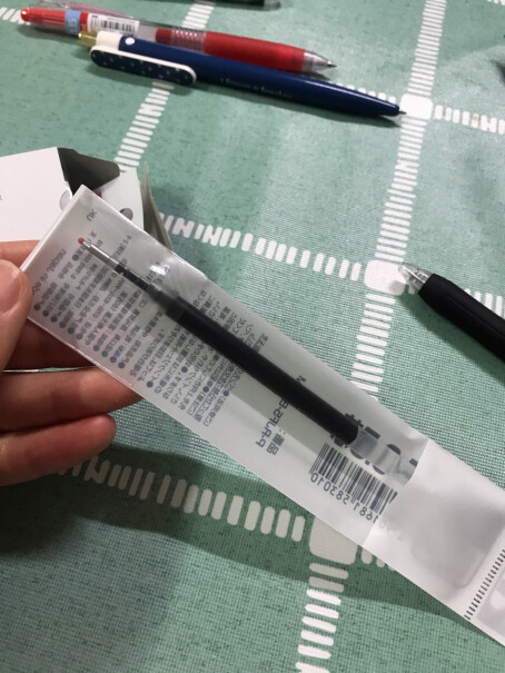 日本斑马牌中性笔替芯0.5mm子弹头笔芯JF-0.5芯三菱水笔能用吗？