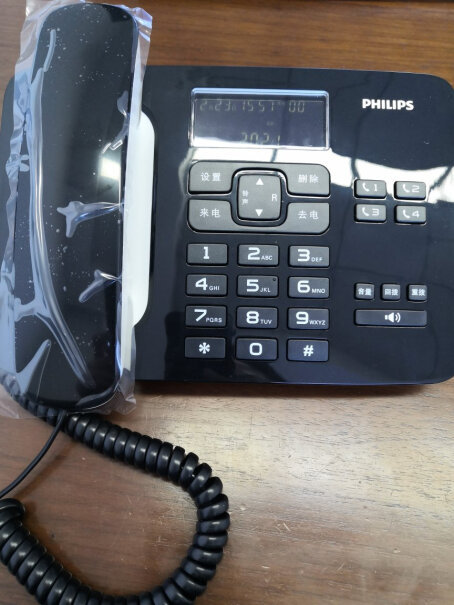 飞利浦电话机座机固定电话如何设置电话铃声？用了一段时间后，打电话没铃声，只是看见屏幕在亮？