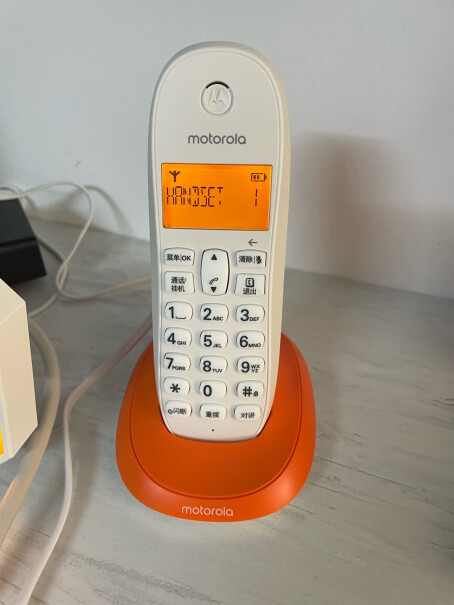 摩托罗拉Motorola数字无绳电话机无线座机打不出去电话，怎么回事？
