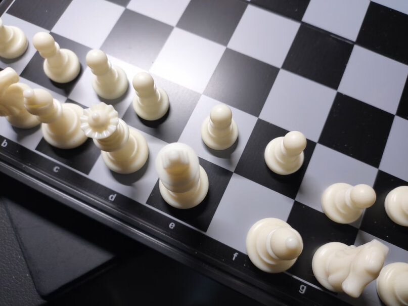 友邦国际象棋黑白色磁性可折叠便携培训教学用棋有没有图解或者说明书或者简易教程？