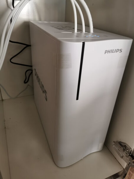 飞利浦小方盒SRO500净水器厨房家用直饮RO反渗透纯水机有没有大神换普通水龙头成功的，电控龙头太难用了？