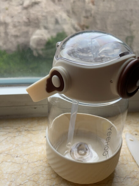 水杯背带英氏600ml+吸管便携水壶小学生评测怎么样？最新款评测？