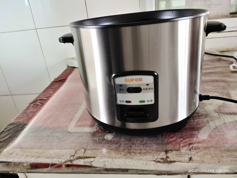 苏泊尔电饭锅6L大容量电饭煲机械老式带蒸笼锅的口径多大？