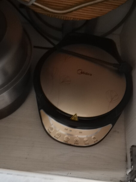 美的电饼铛家用早餐机双面加热悬浮烤盘电饼档怎么平放？