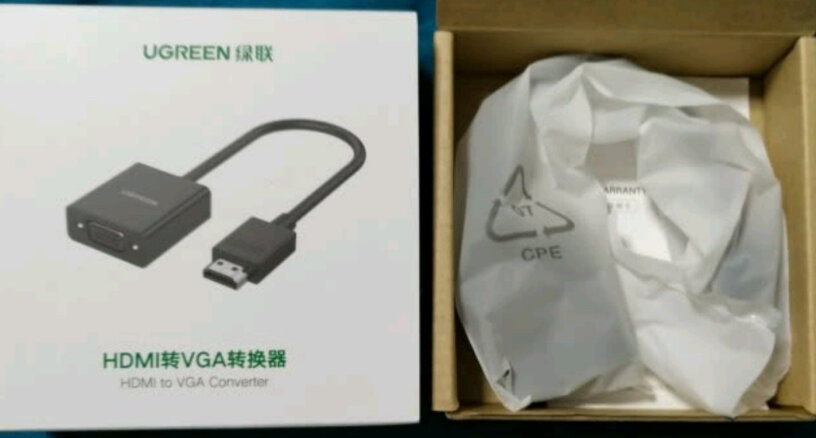 绿联HDMI转VGA适配器黑色您好，我买的这个转换器接上后显示红色是什么原因？