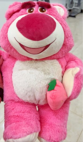名创优品草莓熊毛绒玩具抱枕44CM好不好？网友评测点评？