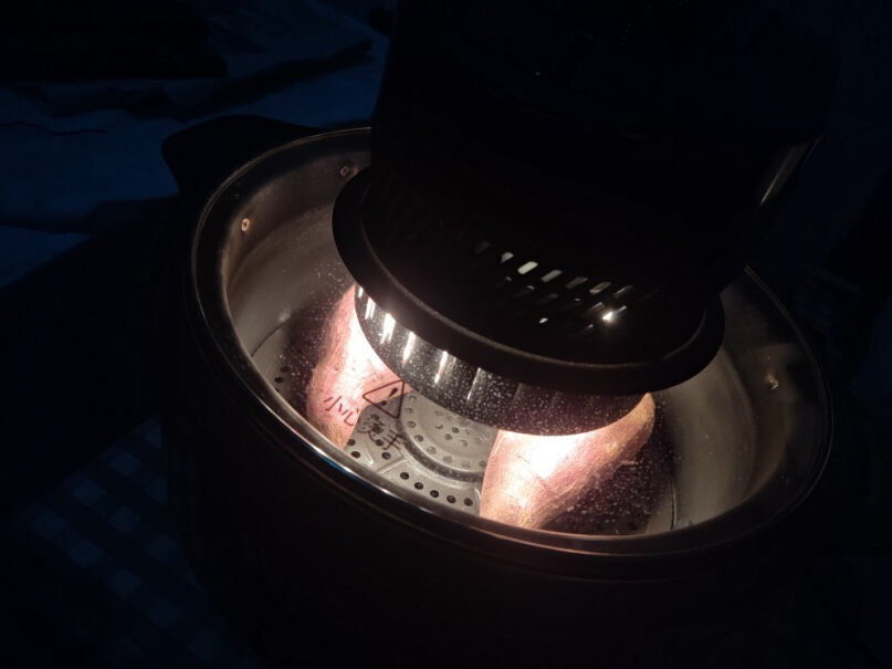 苏泊尔空气炸锅家用6L大容量智能电炸锅无油低脂煎炸烤红薯用什么键？