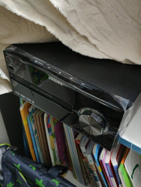 飞利浦迷你音响组合音响cd能连接电视播放DVD视频吗？